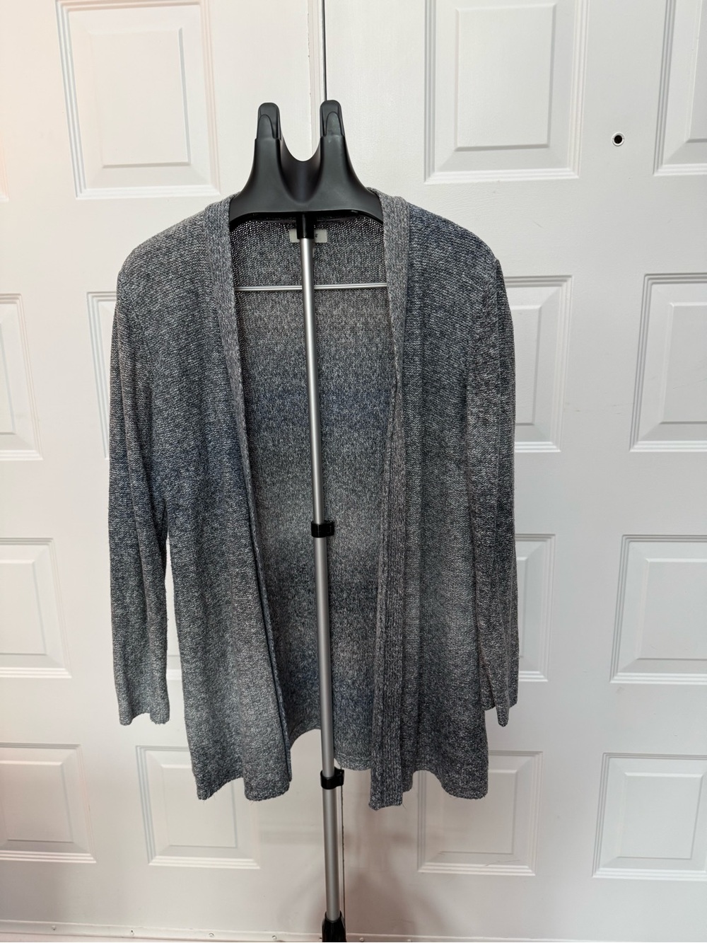 Style & Co. Dark Gray Open-Front Cardigan